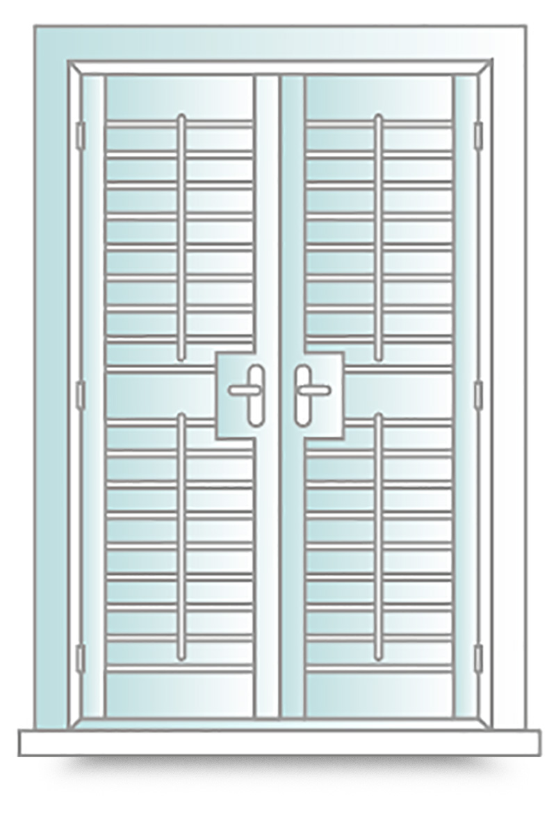 interior inspirations french door shutter